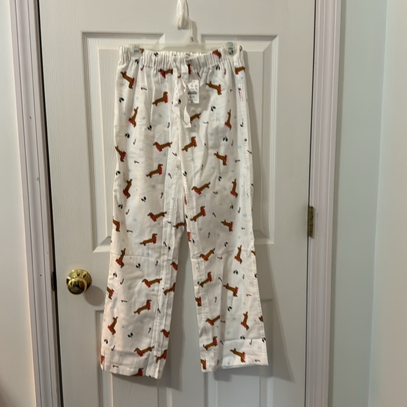 NWT J. Crew Factory flannel pajama pants, size XS petite, cute holiday dogs 🐶 - Picture 5 of 8